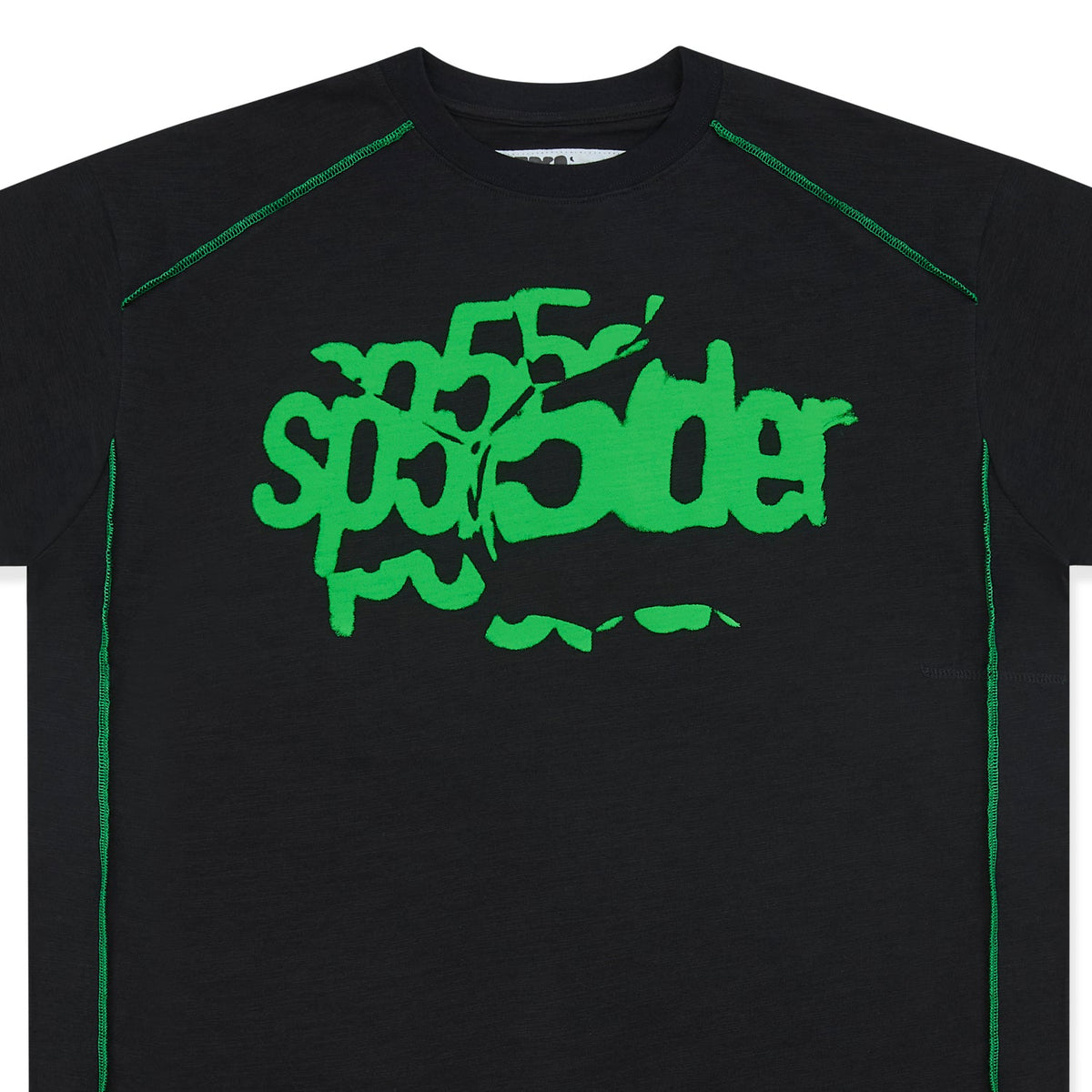 CONTRAST STITCH SLUB TEE