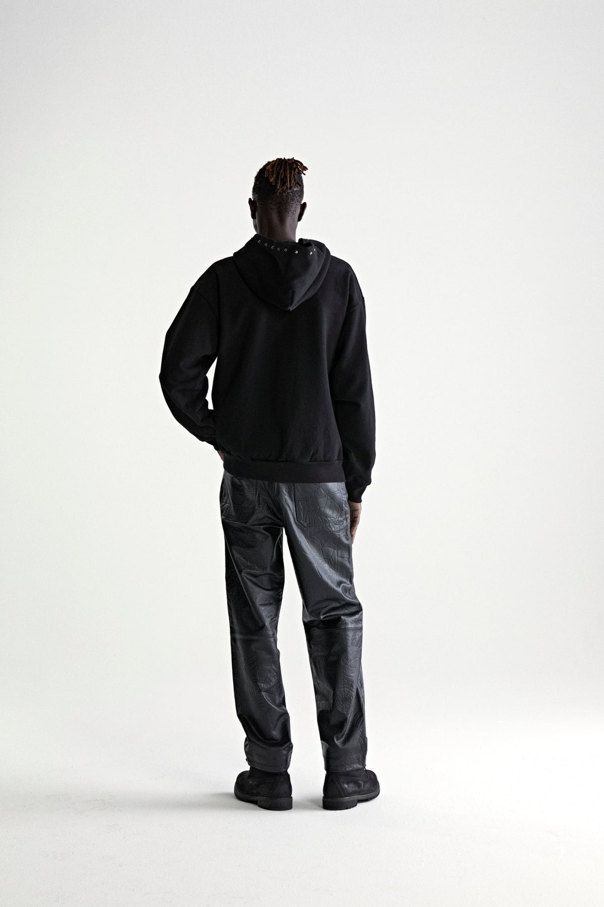 OG WEB STUDDED ZIP HOODIE