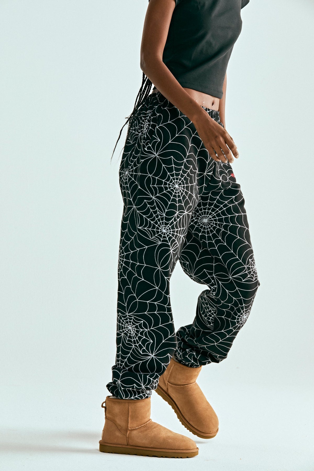 EMBROIDERED AOP SWEATPANT