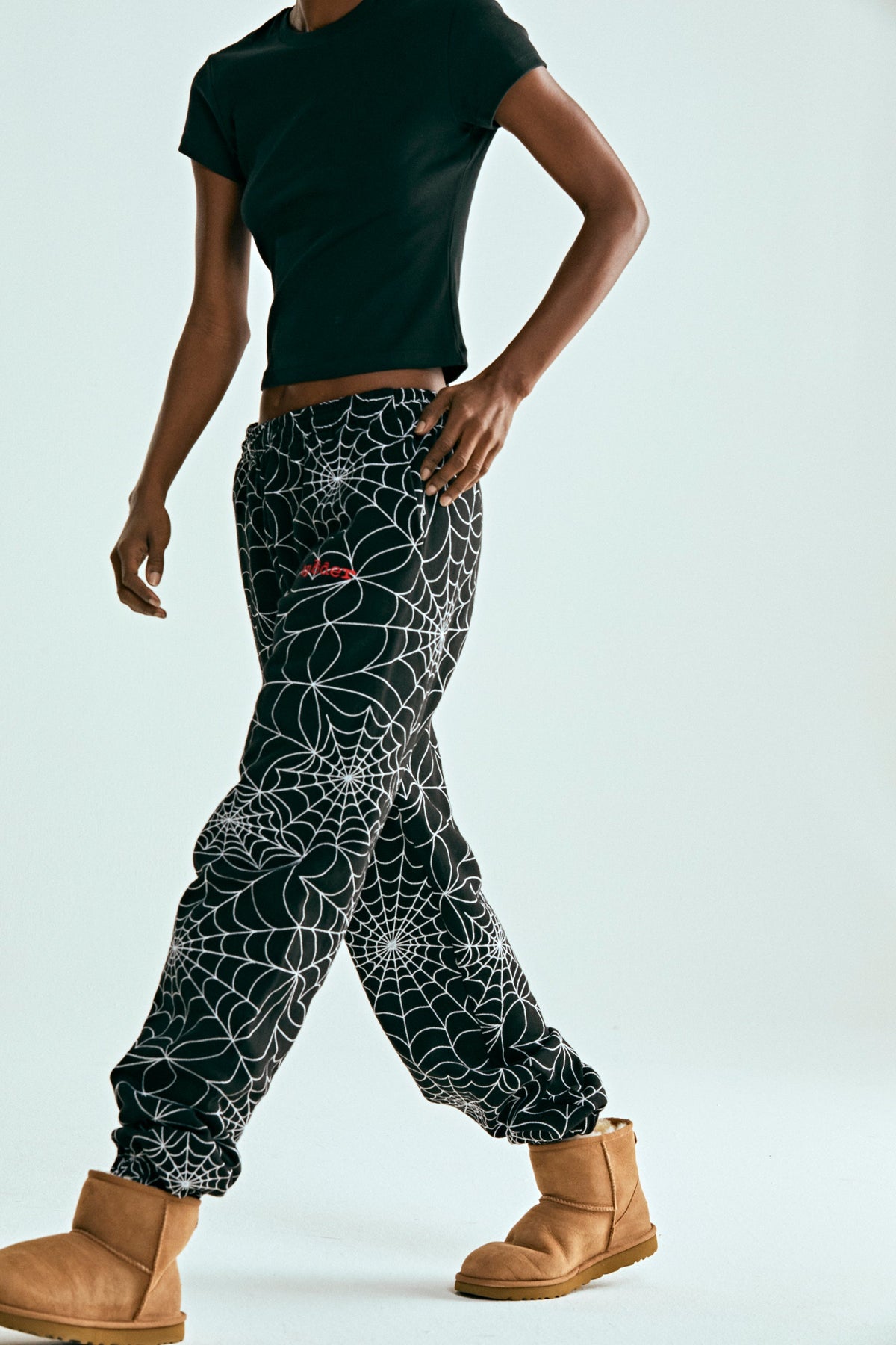 EMBROIDERED AOP SWEATPANT