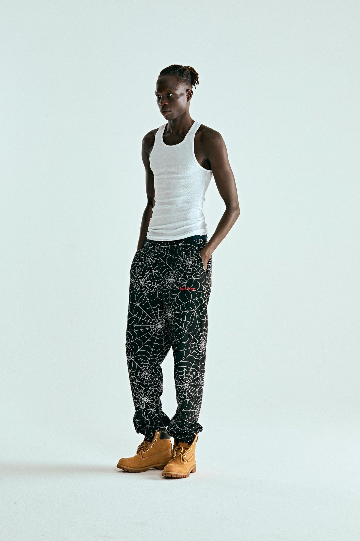 EMBROIDERED AOP SWEATPANT