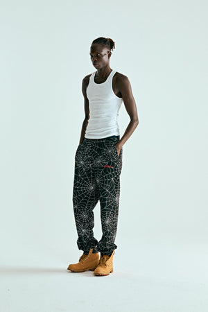 EMBROIDERED AOP SWEATPANT