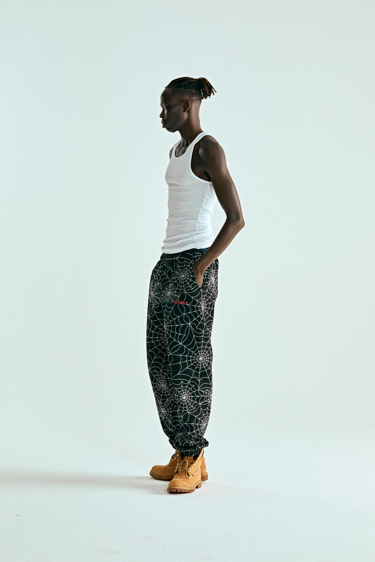 EMBROIDERED AOP SWEATPANT